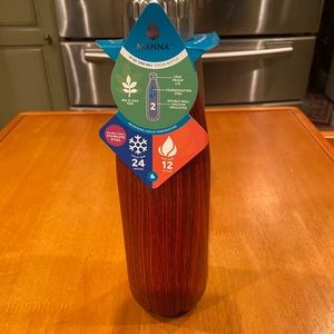 Manna Vogue Wood Grain Stainless Steel Bottle